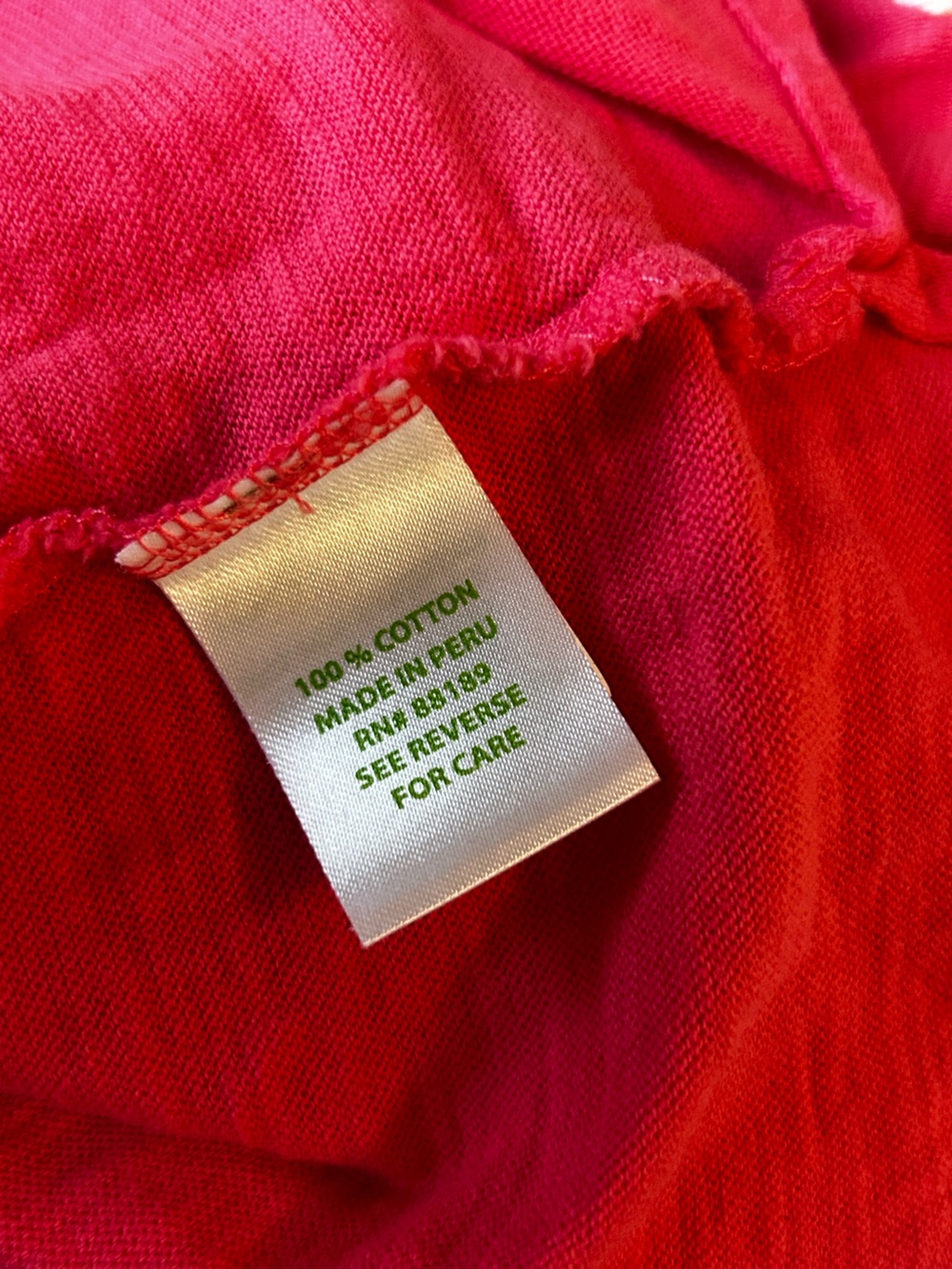 Lilly Pulitzer Salmon Pink 100%‎ Cotton Lightweight Hooded Tunic Top Size Large - Picture 4 of 4